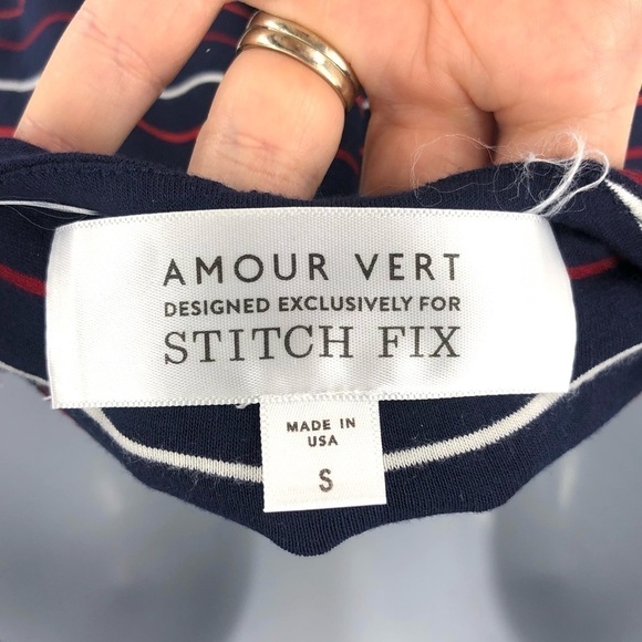 Amour Vert Collette Jersey Dress Womens Small Soft Stretch Sporty Casual Coastal - Picture 6 of 10